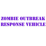 VWAQ Zombie Outbreak Response Vehicle Window Decal,- Die Cut Vinyl Sticker - VWAQ Vinyl Wall Art Quotes and Prints