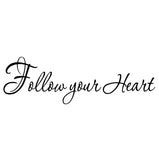 VWAQ Follow Your Heart Inspirational Wall Quotes Decal - VWAQ Vinyl Wall Art Quotes and Prints