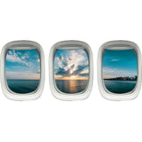 Airplane Window Vinyl Stickers - 3D Ocean View Wall Decals -PPW45 - VWAQ Vinyl Wall Art Quotes and Prints
