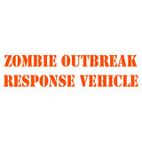 VWAQ Zombie Outbreak Response Vehicle Window Decal,- Die Cut Vinyl Sticker - VWAQ Vinyl Wall Art Quotes and Prints
