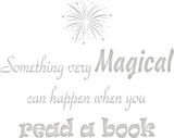 VWAQ Something Very Magical Can Happen When You Read A Book Classroom Reading Wall Decals - VWAQ Vinyl Wall Art Quotes and Prints