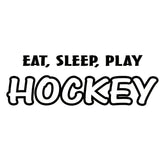 VWAQ Eat Sleep Play Hockey Sports Wall Decal - VWAQ Vinyl Wall Art Quotes and Prints