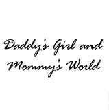 VWAQ Daddy's Girl and Mommy's World, Nursery Vinyl Wall Quotes Decal - VWAQ Vinyl Wall Art Quotes and Prints