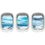 Airplane Window Decals Peel and Stick Pack of 3 Windows - PPW38 - VWAQ Vinyl Wall Art Quotes and Prints