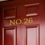 VWAQ Personalized Front Door Decal Custom House Address Numbers Stickers - TTC14 - VWAQ Vinyl Wall Art Quotes and Prints