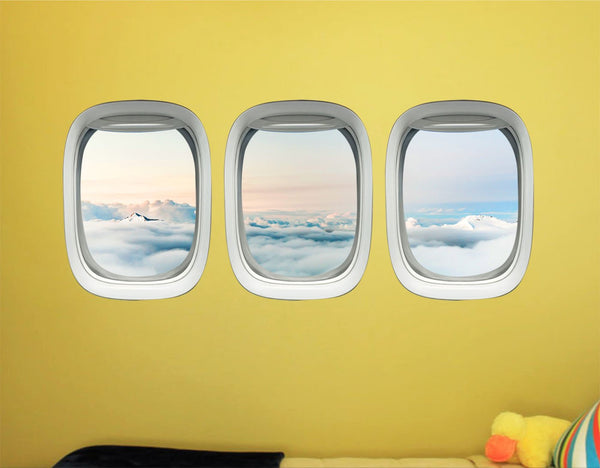 Airplane Window Decals 