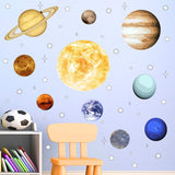 VWAQ Solar System Wall Decals Peel and Stick Planets Outer Space Universe Stickers SOL01 - VWAQ Vinyl Wall Art Quotes and Prints