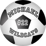 VWAQ Soccer Ball Wall Decal Custom Name Personalize Sports Teams School - BL2 - VWAQ Vinyl Wall Art Quotes and Prints