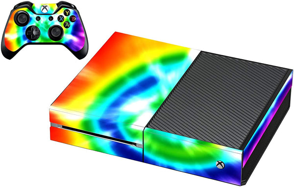 Xbox One Tie Dye Skin For Console And Controller Rainbow Skin For Xbox One VWAQ-XGC2 - VWAQ Vinyl Wall Art Quotes and Prints