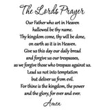 VWAQ The Lords Prayer Our Father Bible Vinyl Wall art Decal - VWAQ Vinyl Wall Art Quotes and Prints