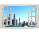 VWAQ Dubai Wall Mural Decor - Unted Arab Emirates Wall Decal, 3D Window Sticker - NWT10 - VWAQ Vinyl Wall Art Quotes and Prints