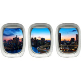 Airplane Window Stickers For Kids - Plane Window Clings, Tokyo Wall Decal Decor -PPW31 - VWAQ Vinyl Wall Art Quotes and Prints