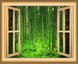 VWAQ 3D Window Wall Decals Forest Nature Scene Removable Wall Art - NW48 - VWAQ Vinyl Wall Art Quotes and Prints