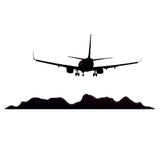 VWAQ Jumbo Jet Mountain Scenery Airplane Vinyl Wall Decal - VWAQ Vinyl Wall Art Quotes and Prints