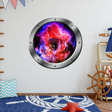 Space Portal 3D Wall Decals, Nebula Mural, Outerspace Decal - VWAQ Vinyl Wall Art Quotes and Prints