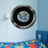 VWAQ Spaceship Porthole Window Earth View Peel and Stick Vinyl Wall Decal - PS7 - VWAQ Vinyl Wall Art Quotes and Prints