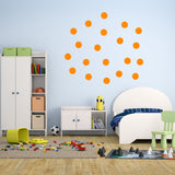 VWAQ 20 Polka Dot Wall Decals 3 Inch Peel & Stick Circles Dots Colors Kids Room - VWAQ Vinyl Wall Art Quotes and Prints