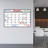 VWAQ Dry Erase Calendar Wall Decal with Markers - Peel and Stick Whiteboard - DRV1 - VWAQ Vinyl Wall Art Quotes and Prints
