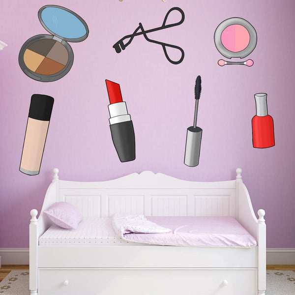 VWAQ Makeup Wall Decals - Cosmetic Wall Decor Stickers - PAS27 - VWAQ Vinyl Wall Art Quotes and Prints