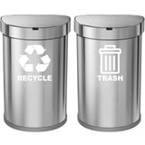 VWAQ Recycle and Trash Decal Set of 2 - Vinyl Recycle Sticker for Trash Can Bin - TC3 - VWAQ Vinyl Wall Art Quotes and Prints