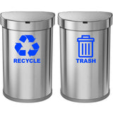 VWAQ Recycle and Trash Decal Set of 2 - Vinyl Recycle Sticker for Trash Can Bin - TC3 - VWAQ Vinyl Wall Art Quotes and Prints