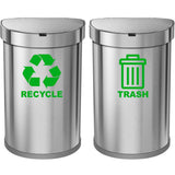 VWAQ Recycle and Trash Decal Set of 2 - Vinyl Recycle Sticker for Trash Can Bin - TC3 - VWAQ Vinyl Wall Art Quotes and Prints