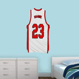 Custom Basketball Jersey Decal no background