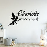 VWAQ Custom Fairy Name Wall Decal - Personalized Girls Vinyl Wall Decor - CS9 - VWAQ Vinyl Wall Art Quotes and Prints