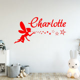 VWAQ Custom Fairy Name Wall Decal - Personalized Girls Vinyl Wall Decor - CS9 - VWAQ Vinyl Wall Art Quotes and Prints