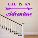 VWAQ Life is an Adventure Vinyl Wall Decal - Adventurer Wall Art Decor - VWAQ Vinyl Wall Art Quotes and Prints