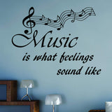 VWAQ Music is What Feelings Sound Like Wall Quotes Decal