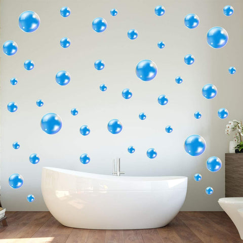 VWAQ Bubbles Wall Decals - Bathroom Stickers Peel and Stick Decor 45 PCS - HOL21 - VWAQ Vinyl Wall Art Quotes and Prints