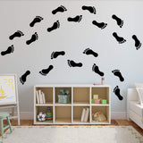 VWAQ Footprint Vinyl Decals - Peel and Stick Floor or Wall Stickers - 20 PCS - VWAQ Vinyl Wall Art Quotes and Prints