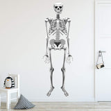 VWAQ Skeleton Wall Decal Removable - Peel and Stick Reusable Halloween Sticker Spooky Decor - HOL7 - VWAQ Vinyl Wall Art Quotes and Prints