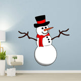 VWAQ Snowman Wall Decal Christmas Holiday Decorations Xmas Vinyl Sticker - HOL3 - VWAQ Vinyl Wall Art Quotes and Prints