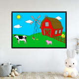 VWAQ Coloring Wall Prints - Farm Animals Dry Erase Whiteboard Wall Decal - DRV4 - VWAQ Vinyl Wall Art Quotes and Prints