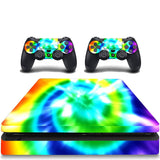 Tie Dye Skin For Playstation 4 Slim Decal To Fit PS4 Slim Rainbow Covers VWAQ-PSGC2 [video game]