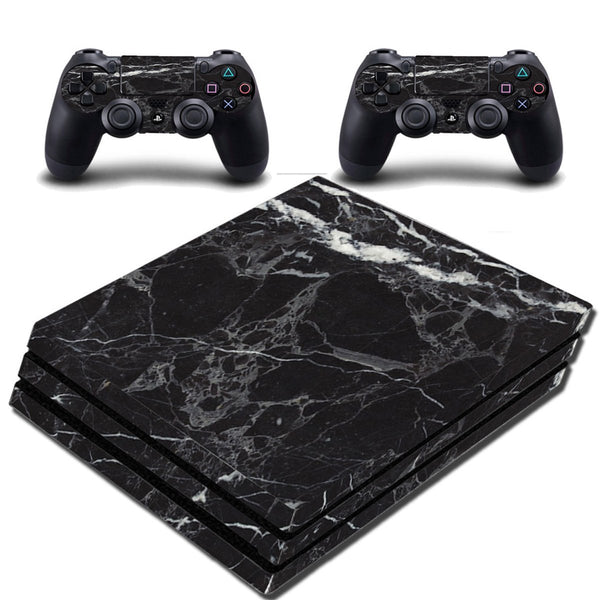 Black Skin For PS4 Pro Cover To Fit Playstation 4 Pro Marble Granite Decal VWAQ-PPGC6 [video game]