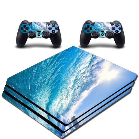 Skin For PS4 Pro Water Decal To Fit Playstation 4 Ocean Vinyl Wrap VWAQ-PPGC9 [video game]