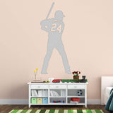 VWAQ Personalized Baseball Player Wall Decals for Boys Room - Custom Name Sports Vinyl Sticker - CS13 - VWAQ Vinyl Wall Art Quotes and Prints