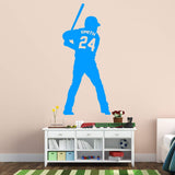 VWAQ Personalized Baseball Player Wall Decals for Boys Room - Custom Name Sports Vinyl Sticker - CS13 - VWAQ Vinyl Wall Art Quotes and Prints