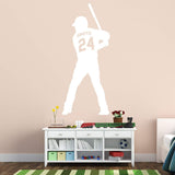 VWAQ Personalized Baseball Player Wall Decals for Boys Room - Custom Name Sports Vinyl Sticker - CS13 - VWAQ Vinyl Wall Art Quotes and Prints