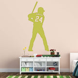 VWAQ Personalized Baseball Player Wall Decals for Boys Room - Custom Name Sports Vinyl Sticker - CS13 - VWAQ Vinyl Wall Art Quotes and Prints