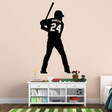 VWAQ Personalized Baseball Player Wall Decals for Boys Room - Custom Name Sports Vinyl Sticker - CS13 - VWAQ Vinyl Wall Art Quotes and Prints