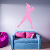 VWAQ Custom Softball Wall Decal with Name and Jersey Number - Personalized Sports Girls Room Decor - CS18 - VWAQ Vinyl Wall Art Quotes and Prints