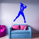 VWAQ Custom Softball Wall Decal with Name and Jersey Number - Personalized Sports Girls Room Decor - CS18 - VWAQ Vinyl Wall Art Quotes and Prints