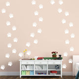 VWAQ Bear Paw Print Floor Decals - Peel and Stick Footprint Wall Stickers - 36 PCS - VWAQ Vinyl Wall Art Quotes and Prints