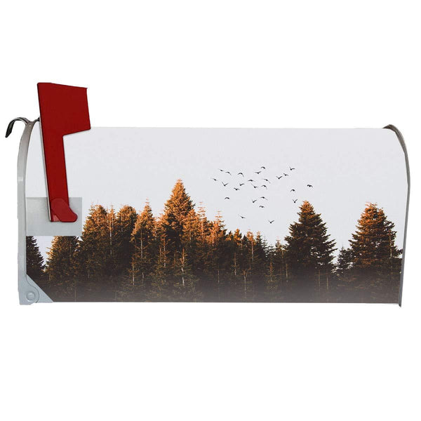 Fall Mailbox Covers Magnetic Forest Decorative Mailbox Wraps VWAQ - MB