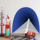 Cartoon Tunnel Wall Decal Mural - Peel and Stick Kids Room Fun Decor VWAQ - HOL42