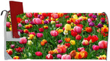 VWAQ Spring Tulip Magnetic Mailbox Cover - Summer Flowers Decorative Magnet - MBM23